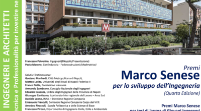 IV Edizione “Premio MARCO SENESE per lo sviluppo dell’Ingegneria”