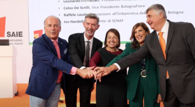 Paola Marone, presidente di Federcostruzioni, e Federica Brancaccio, presidente di ANCE, sono intervenute all’evento inaugurale del SAIE 2022.